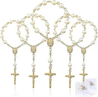 Produktbild von Taufschmuck Acryllegierung Rosenkranz Geschenk