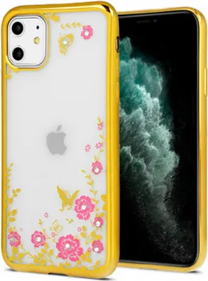 Produktbild von Back Case DIAMOND FLOWER Gold für Apple iPhone 13 mini