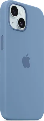 Produktbild von Apple iPhone 15 Silikon Case mit Magsafe - Winterblau