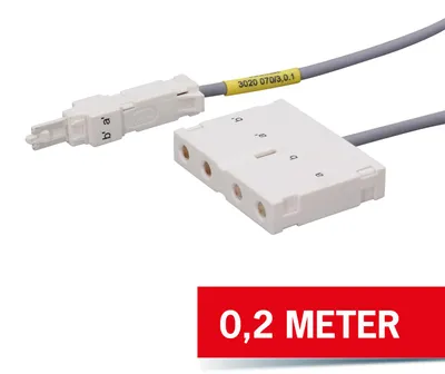Zdjęcie produktu dla Przewód pomiarowy CobiNet LSA 2/2, 4-żyłowy, 0,2 m
