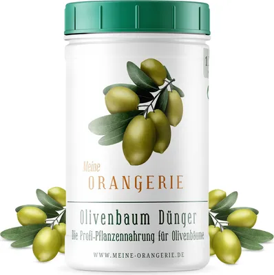Produktbild von Meine Orangerie Olivenbaum Dünger [1kg] - Premium Pflanzendünger - Verzichten Sie auf Fertig Flüssig Dünger für Ihre Pflanzen - Olive Tree Fertilizer