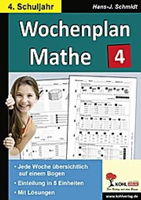 Produktbild von Junga, M: Wochenplan Mathe 4. Schuljahr