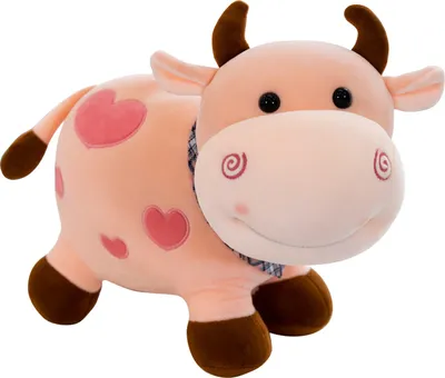 Productafbeelding van Schattige pluche kalveren, superzachte koeienknuffels, kinderkalverpoppen met sterrenbeelden, decoraties, verjaardagsgeschenk