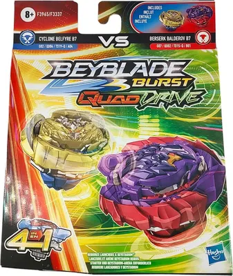 Produktbild von Hasbro F3965EU40 Beyblade Burst Quad Drive Cyclone Belfyre B7 + Berserk Balderov B7