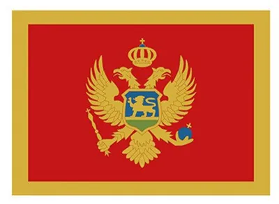 Image de Printwear - Drapeau, Monténégro LT3332 (150 cm x 90 cm) (rouge/jaune)