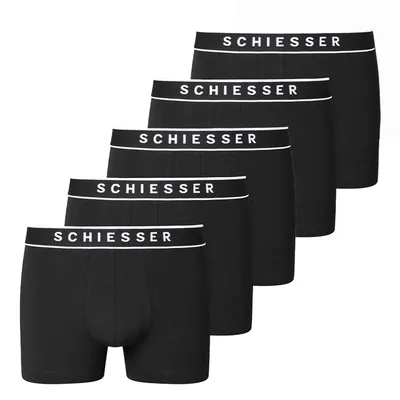 Produktbild von Schiesser Herren 10 er Pack Shorts Gr. 4 schwarz