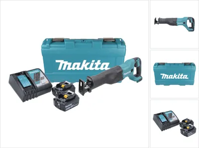 Produktbild von Makita DJR 186 RGK Akku Reciprosäge Säbelsäge 18 V + 2x Akku 6,0 Ah + Ladegerät + Koffer
