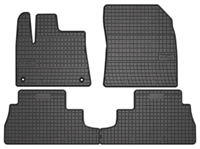 Image de Tapis de sol en caoutchouc pour Citroen Berlingo III Multispace 2018- – 4 pièces, noirs, sur mesure