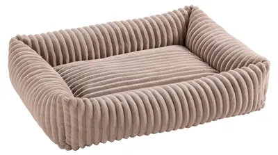Produktbild von Dehner Premium Hundebett Kaya, waschbares Hundekissen, Tiergröße M, 80 x 25 x 60 cm (B/H/T), Polyester / Polyurethan, beige