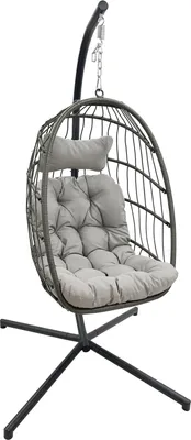 Produktbild von Hängesessel Rica Deluxe, faltbar, belastbar bis 150 kg, inkl. Kissen, Gestell 93x198x95 cm