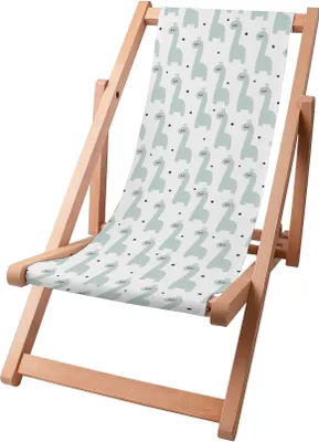 Image de Dreamroots Chaise longue pliante pour enfants Bois, jusqu'à 130 kg, Chaise longue pliante avec dossier inclinable en 3 positions, Sleepy Dinosaur