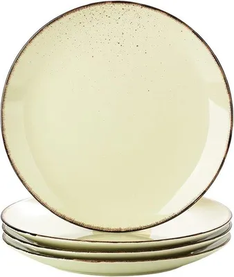 Obrázok produktu pre 4-dielna sada porcelánových tanierov na raňajky – v retro štýle