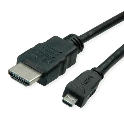 Image de ROLINE GREEN Câble HDMI High Speed avec Ethernet, HDMI ST - Micro HDMI ST, 2 m