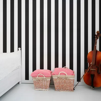 Produktbild von Superfresco Easy Vlies Tapete Monochroom Streifen schwarz weiß 10,5mx52cm
