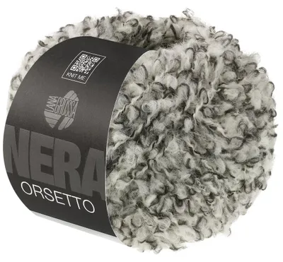 Produktbild von Lana Grossa - Orsetto Mouliné 0105 schwarz rohweiß