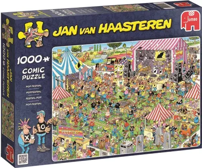 Produktbild von Jan van Haasteren Pop-Festival 1000 Teilen, 1000 Stück(e), Humor, 12 Jahr(e)
