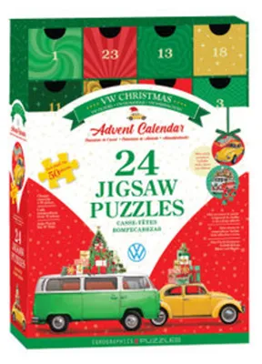 Produktbild von Eurographics Puzzle VW Weihnachts-Adventskalender 24x50 Teile
