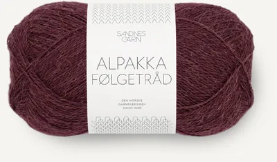 Produktbild von Sandnes Alpakka Folgetrad 50g - Alpaka Wolle 4372 dyp burgunder