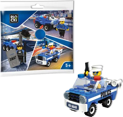 Produktbild von BLOCKI MyPolice Polizeiwagen Polizeiauto Police Bausatz Spielzeug