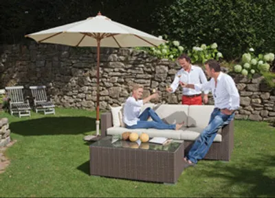 Produktbild von SonnenPartner Lounge-Beistelltisch "Residence", schwarz, 80070962