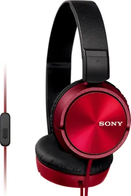Obrázok produktu pre Sony MDR-ZX310AP, Kábel, 10 - 24000 Hz, Hovor / hudba, 125 g, Slúchadlá s mikrofónom, Červená