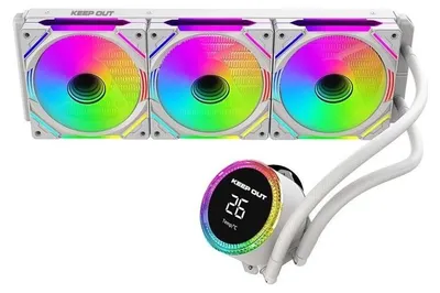 Obrázok produktu pre KeepOut XWC-360 PRO, Súprava vodného chladenia, 12 cm, Biela