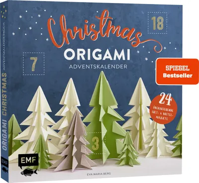Produktbild von Mein Adventskalender-Buch: Origami Christmas