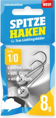 Produktbild von Lieblingsköder spitze Haken 8g #1/0