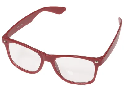 Produktbild von Miobo Nerd Brille Klarglas Weinrot