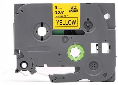 Image de PTMB Ruban Laminé TZe-621 Jaune 9mm Compatible Brother