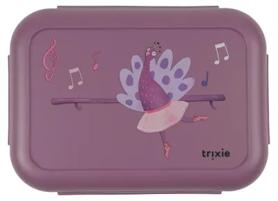 Image de Boîte à goûter Trixie avec clips « Ballerina Mrs. Peacock » pour enfants