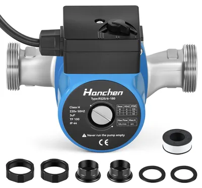 Heizungspumpe 25-60/180, 3 Stufen, Edelstahl, 220 V