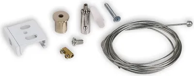 Produktbild von ISOLED 3-Phasen S1 Seilabhängung mit Rutschklemme, 10-200cm weiß