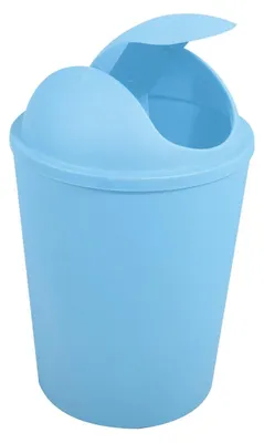 Produktbild von MSV Abfalleimer AKO 5,5 l mit Klappdeckel hellblau, Blue