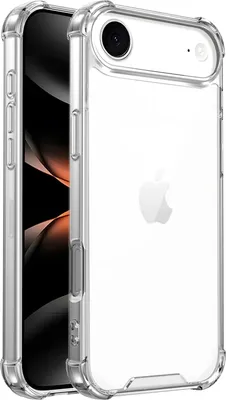 Immagine prodotto di Custodia trasparente per iPhone Air, parte posteriore ibrida trasparente, custodia antiurto con bordo in TPU