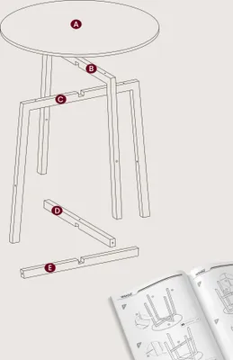 Obrázek produktu pro Jídelní stůl VASAGLE, 80 x 75 cm (Ø x V), kulatý kuchyňský stůl, průmyslový design, černý