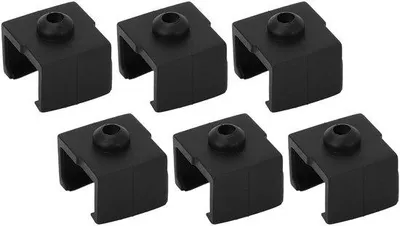 Produktbild von Silikon-Hoehen für 3D-Drucker - Temperaturstabilität und Hochtemperaturbeständigkeit - Set aus 6 für Ender 3 V3 SE