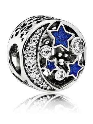 Produktbild von Pandora 791992CZ Charm Vintage Nachthimmel Sterling-Silber