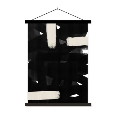 Produktbild von MuchoWow® Textilposter Abstrakt - Pastell - Minimalismus 60x80 cm mit schwarzem Rahmen - Plakathalter