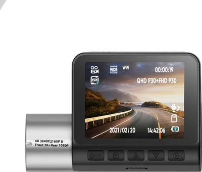 Obrázok produktu pre 4k záznamník jazdy v aute jeden predný duálny 2k zadný 1080P Wifi Dash Cam záznamník s GPS