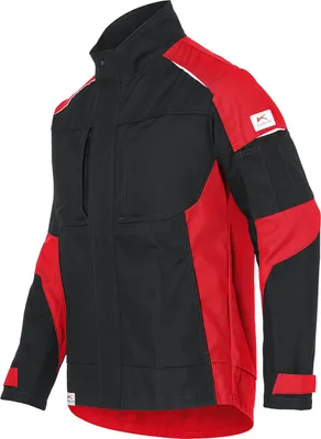 Produktbild von KÜBLER ACTIVIQ Baumwolle+ Jacke schwarz/mittelrot M