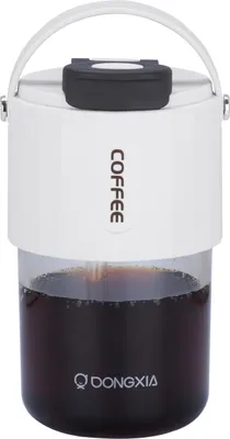 Produktbild von BELLE VOUS Weißer Kaffeebecher mit Deckel & Strohhalm - 400 ml BPA-Freier Plastikbecher Mehrweg - Auslaufsicherer, Dickwandiger Becher für