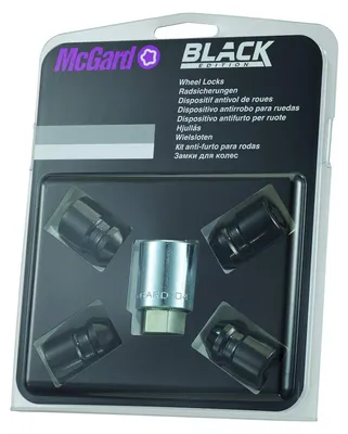 Productafbeelding van MCGARD Black Edition wielslotset, 60°, M20, sleutelmaat 19, lengte 32,5 mm