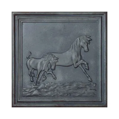 Immagine prodotto di Timpano in ghisa per camino a legna L 50 x H 50 Sp. 1 cm DS