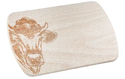 Produktbild von Gilde - 58293 - Frühstücksbrettchen, Kuh mit Bollenhut, Schwarzwald, Holz, 24cm x 14cm x 1cm