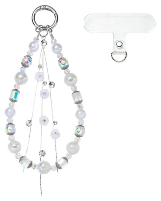 Imagen del producto de Solidchoice - Cadena para teléfono móvil con adornos de borlas con motivos de flor de cerezo