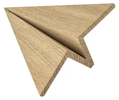 Produktbild von Boyhood Dekofigur Papierflieger Maverick Eichenholz (14cm)