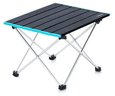Obrázok produktu pre Skladací stôl Naturehike FT08 z hliníkovej zliatiny | Čierny (veľký) - Ľahký prenosný stôl na kempovanie, pikniky a outdoorové aktivity