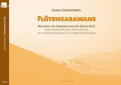 Produktbild von Heinrichshofen Verlag Notenbuch Flötenkarawane für Flöte, Gitarre & Klavier – leicht zugängliche Duette
