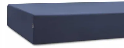 Produktbild von MUMLA Spannbettlaken Baumwolle Marineblau mit Gummizug 90x180 cm